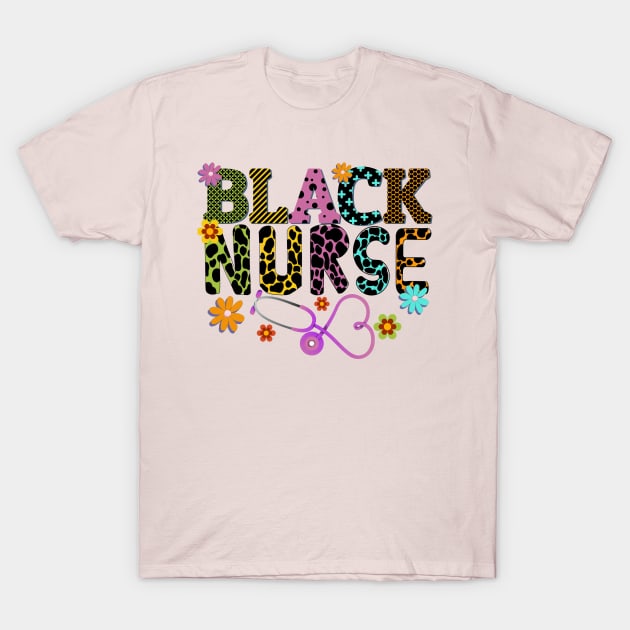 Black Nurse T-Shirt by letherpick